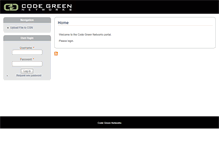 Tablet Screenshot of portal.codegreennetworks.com